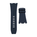 30mm Navy Blue FKM Rubber Watch Strap For Audemars Piguet Royal Oak Offshore 43mm, Quick Release