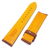 22mm Tawny Brown Calf Leather Watch Strap For Breitling