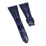 30mm, 32mm Blue Alligator Leather Watch Strap For Roger Dubuis Golden Square