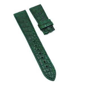 21mm Green Alligator Leg Leather Watch Strap For Rolex Cellini