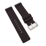 23mm Brown Rubber Watch Strap, Rivet Lug For Cartier Santos 100 XL models