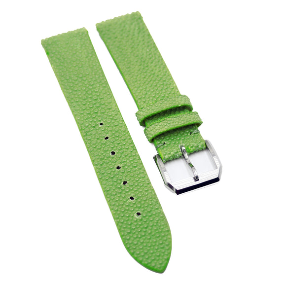 20mm Pear Green Stingray Leather Watch Strap