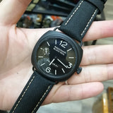 24mm, 26mm Black Nylon Watch Strap For Panerai