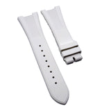 25mm White Vulcanized FKM Rubber Watch Strap For Patek Philippe Nautilus