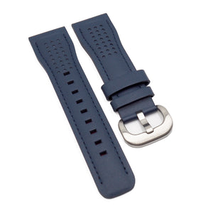 26mm Navy Blue Calf Leather Watch Strap For SevenFriday