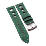 23mm Rally Style Green Fiber Watch Strap For Blancpain Fifty Fathoms