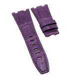 28mm Mauve Violet Alligator Leather Watch Strap For Audemars Piguet Royal Oak Offshore