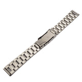 18mm, 19mm, 20mm, 21mm, 22mm, 23mm, 24mm Straight End Stainless Steel Watch Strap, Model 4