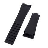 20mm Curved End Camouflage Green Rubber Watch Strap For Rolex-Revival Strap
