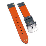20mm Vintage Style Independence Blue Matte Calf Leather Watch Strap