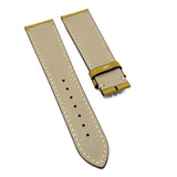 21mm Dijon Orange Pin Grain Calf Leather Watch Strap