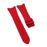 25mm Red Vulcanized FKM Rubber Watch Strap For Patek Philippe Nautilus