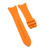 25mm Orange Vulcanized FKM Rubber Watch Strap For Patek Philippe Nautilus
