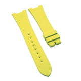 25mm Lemon Yellow Vulcanized FKM Rubber Watch Strap For Patek Philippe Nautilus