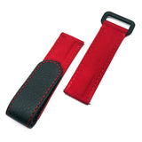 20mm Red Nylon Watch Strap For Rolex, Velcro Style