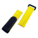 20mm Yellow Nylon Watch Strap For Rolex, Velcro Style