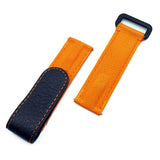 20mm Orange Nylon Watch Strap For Rolex, Velcro Style