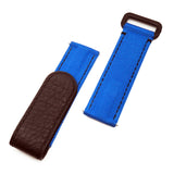 20mm Blue Nylon Watch Strap For Rolex, Velcro Style