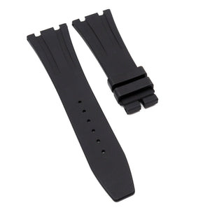 26mm Black FKM Rubber Watch Strap For Audemars Piguet Royal Oak 41mm