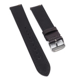 20mm Dark Brown Bridle Leather Watch Strap