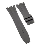 26mm Iron Gray FKM Rubber Watch Strap For Audemars Piguet Royal Oak 41mm