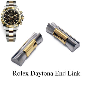 20mm Gold/Steel 904L Stainless Steel End Link For Rolex Daytona