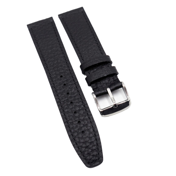 20mm Black Calf Leather Watch Strap For IWC