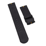 23mm Multi Color in Single Line Nylon Watch Strap, Black & Orange, For Tudor Black Bay Bronze