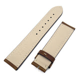 22mm Gingerbread Brown Calf Leather Watch Strap For Blancpain