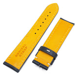 22mm Denim Blue Calf Leather Watch Strap For Breitling