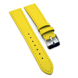 20mm Yellow Saffiano Leather Watch Strap