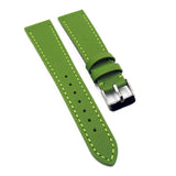 20mm Grass Green Saffiano Leather Watch Strap