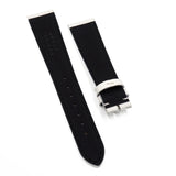 20mm White Saffiano Leather Watch Strap