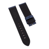 22mm Salvia Blue Saffiano Leather Watch Strap For Panerai, Non-Padded