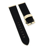 24mm, 26mm Milkshake White Saffiano Leather Watch Strap For Panerai, Two Length Size-Revival Strap