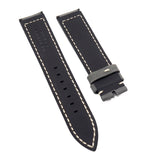 20mm Iron Gray Matte Calf Leather Watch Strap For Zenith-Revival Strap
