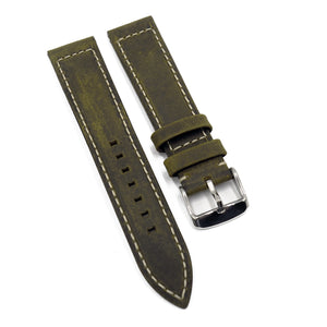 20mm Cedar Brown Matte Calf Leather Watch Strap For Zenith-Revival Strap