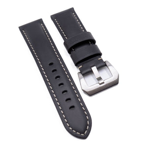24mm Anchor Gray Calf Leather Watch Strap For Panerai-Revival Strap