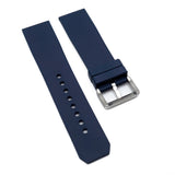 24mm Navy Blue FKM Rubber Watch Strap For Calibre de Cartier Diver
