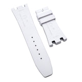 【GM】 24mm White FKM Rubber Watch Strap For Audemars Piguet Royal Oak 37mm