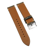 20mm, 22mm Vintage Style Gray Pueblo Calf Leather Watch Strap