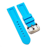 22mm, 24mm, 26mm Sky Blue Rubber Watch Strap For Panerai