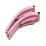 【GM】 20mm Straight End Pink Vulcanized FKM Rubber Watch Strap For Rolex, Steel Inside