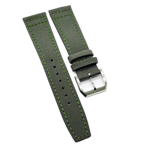 20mm, 21mm, 22mm Army Green Nylon Watch Strap For IWC