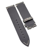 23mm Vintage Style Calf Leather Watch Strap For Zenith, Fern Green / Black / Hunter Green