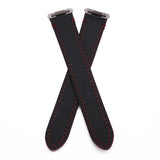18mm Red Alligator Embossed Calf Leather Watch Strap For Cartier Santos Medium Model, Quick Switch System