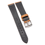 18mm, 20mm Cider Orange Epsom Calf Leather Watch Strap