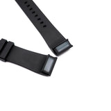 20mm, 23mm Black Rubber Watch Strap For Cartier Santos