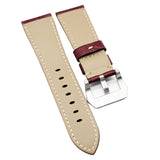 26mm Byzantine Violet Alligator Embossed Calf Leather Watch Strap For Panerai-Revival Strap