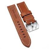 24mm Bronze Orange Calf Leather Watch Strap